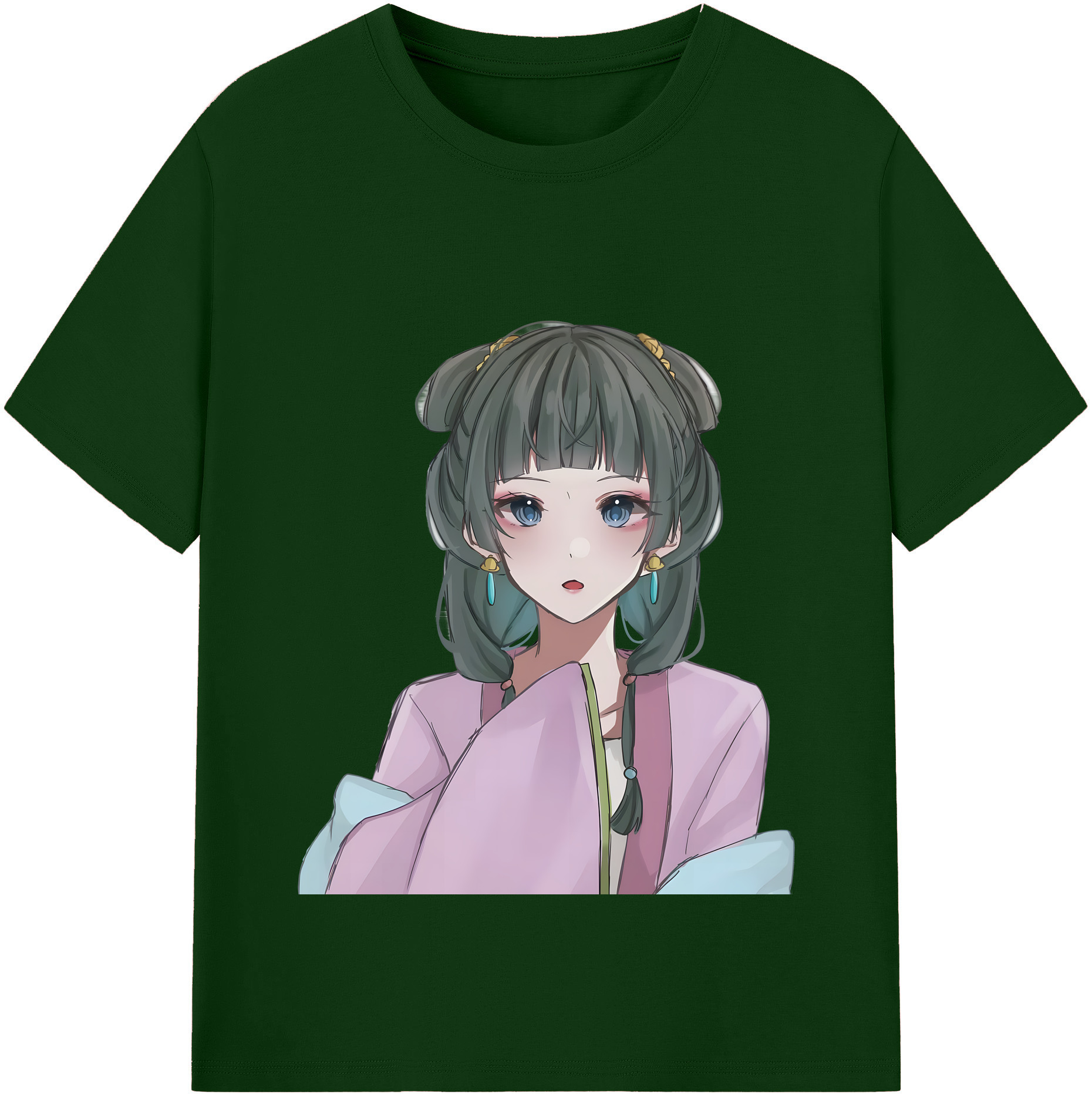 （画像用） 薬屋のひとりごと The Apothecary Diaries 綿100％半袖Tシャツ（フロントプリント）